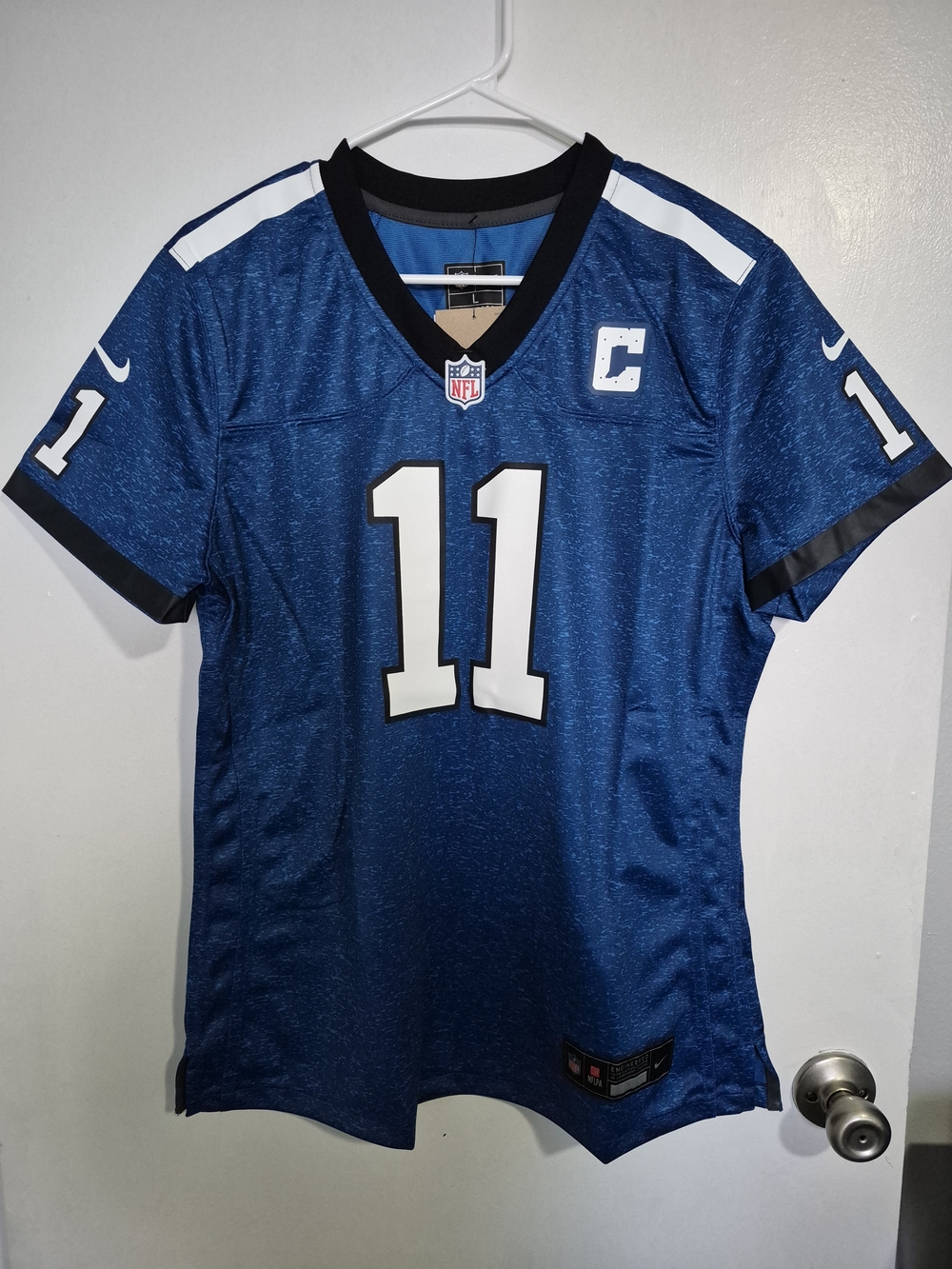 Womens Nike NFL Indianapolis Colts Michael Pittman Jr #11 Blue Jersey Size L